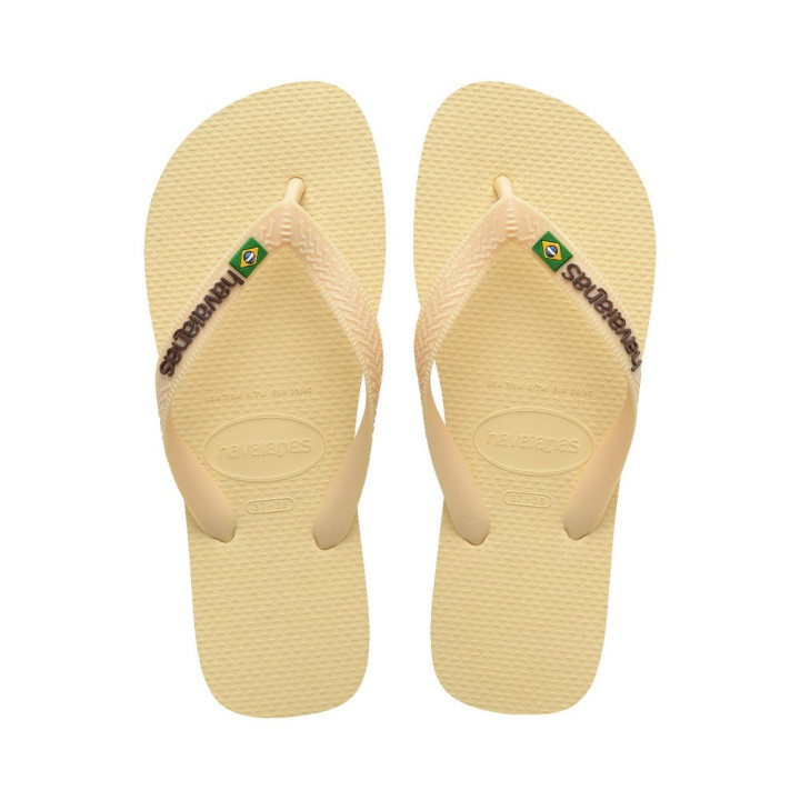 Havaianas Brasil Logo Beige - Infradito Mare Donna