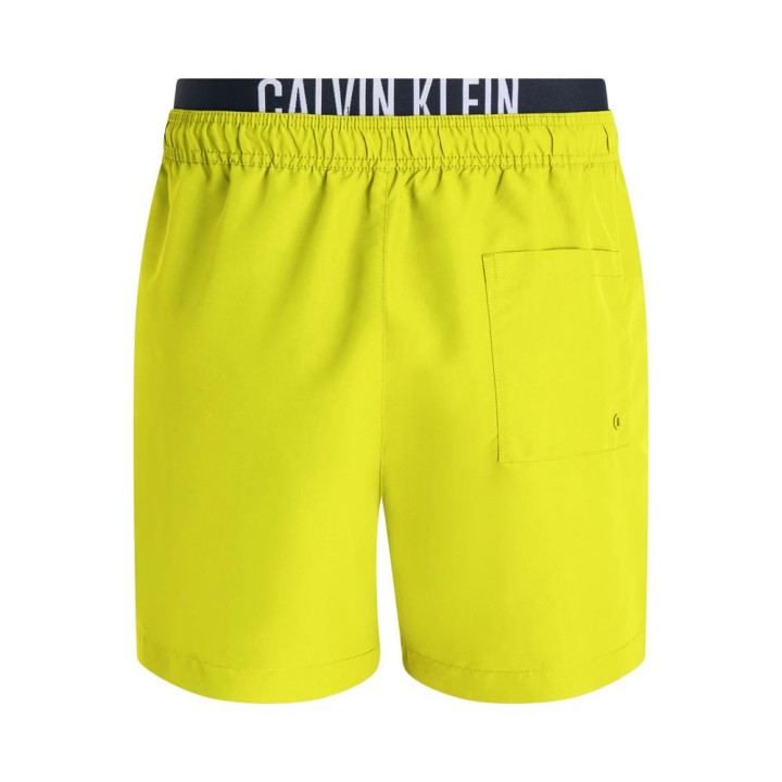 Calvin Klein Costume Boxer Logo Lung Media Lime Uomo