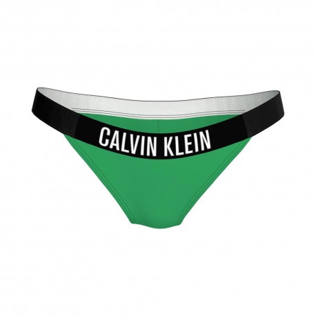 Calvin Klein Costume Slip Brazilian Verde Donna