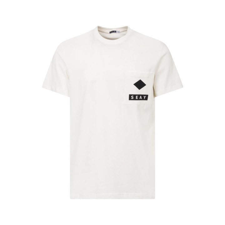 Seay T-Shirt Laysan Logo Back Bianco Uomo