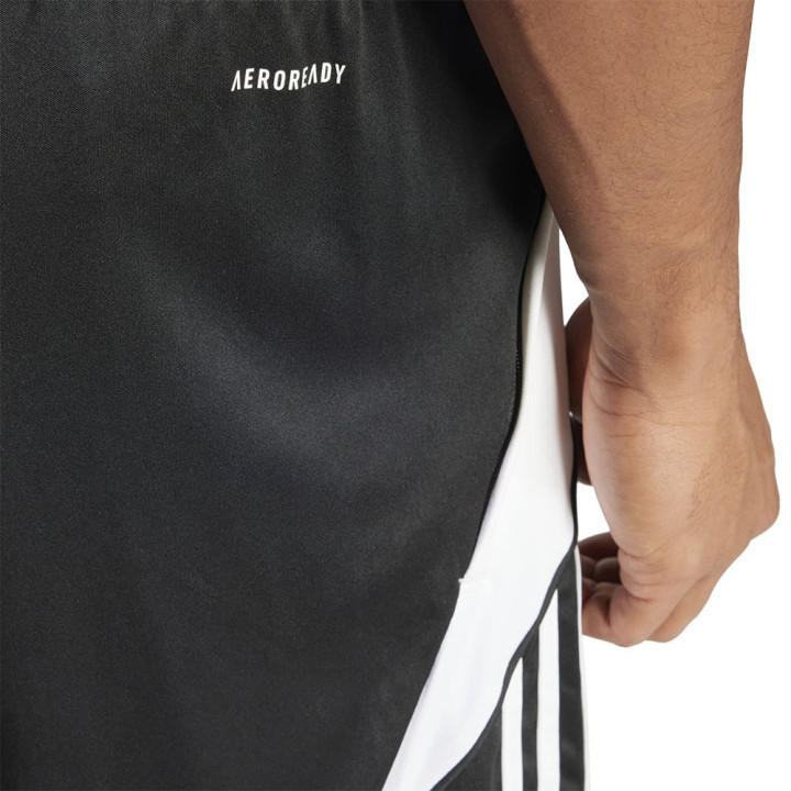 ADIDAS Pantaloncini Calcio Tiro24 Nero Bianco Uomo