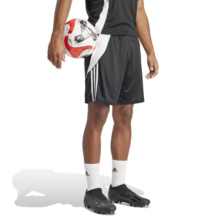 ADIDAS Pantaloncini Calcio Tiro24 Nero Bianco Uomo