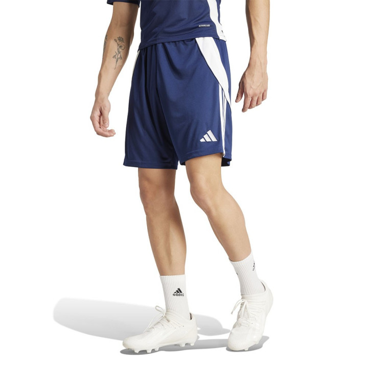 ADIDAS Pantaloncini Calcio Tiro24 Blu Bianco Uomo
