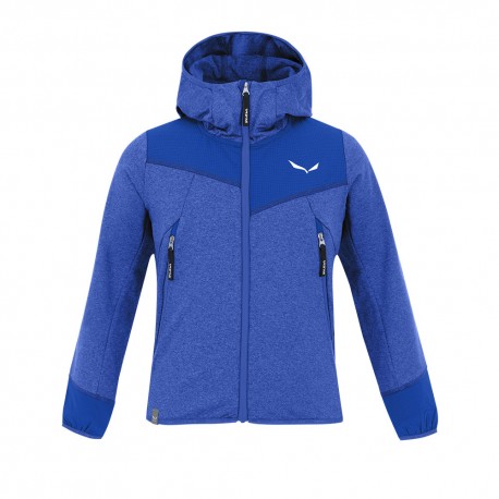 Salewa Fleece Agner Blu Electric Bambino