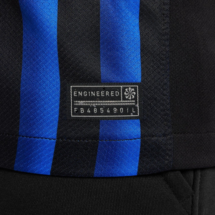 Nike Maglia Maniche Corte Inter Home 25 26 Nero Azzurro Bambino