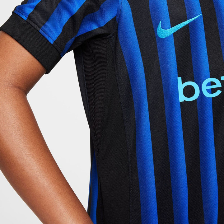 Nike Maglia Maniche Corte Inter Home 25 26 Nero Azzurro Bambino