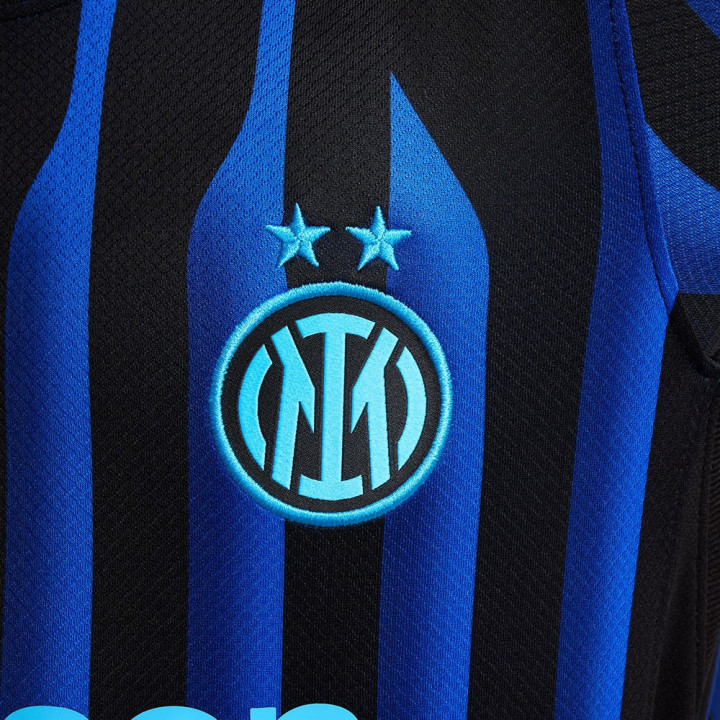 Nike Maglia Maniche Corte Inter Home 25 26 Nero Azzurro Bambino