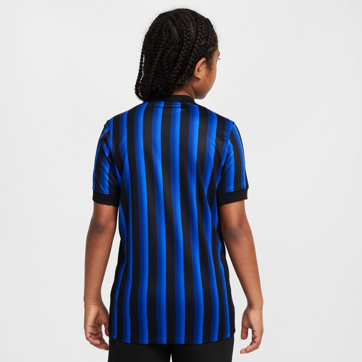 Nike Maglia Maniche Corte Inter Home 25 26 Nero Azzurro Bambino