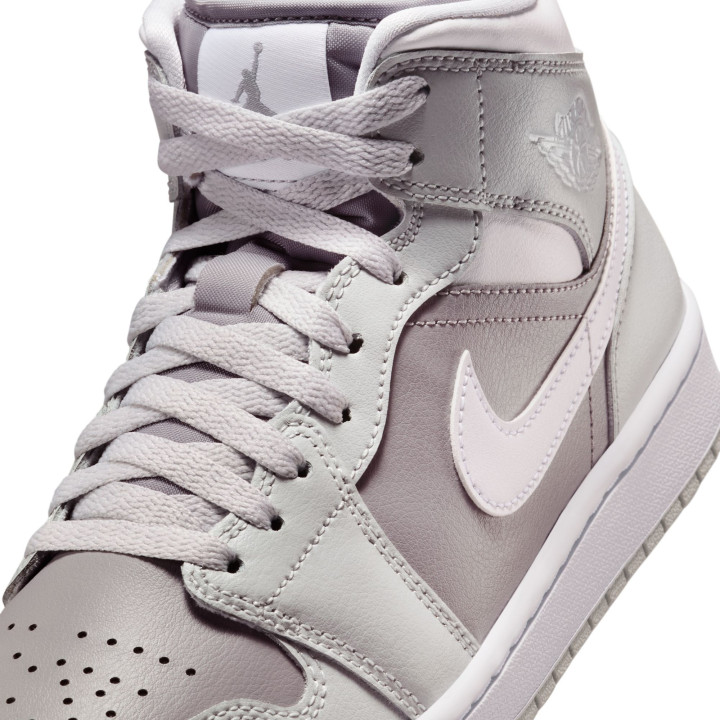 Nike Air Jordan 1 Mid Grigio/Bianco  - Sneakers Donna