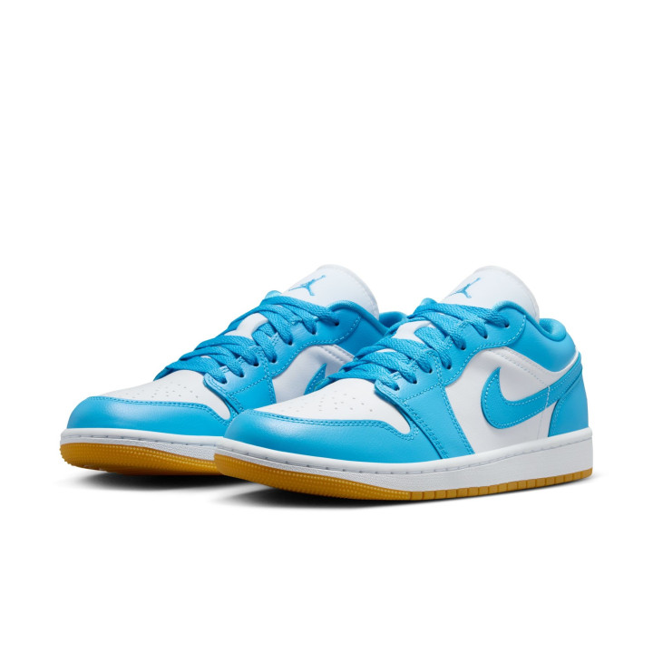 Nike Air Jordan 1 Low Bianco/Azzurro  - Sneakers Donna