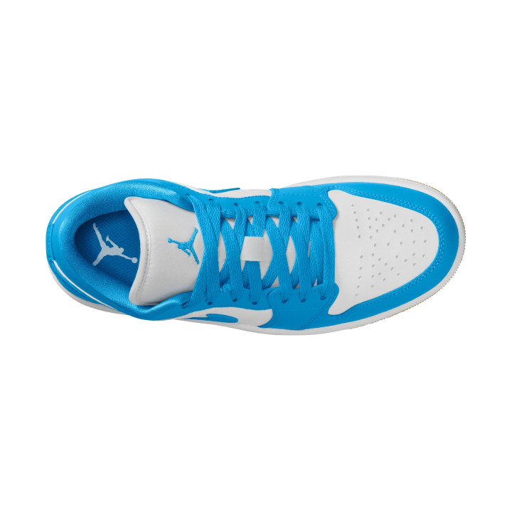 Nike Air Jordan 1 Low Bianco/Azzurro  - Sneakers Donna