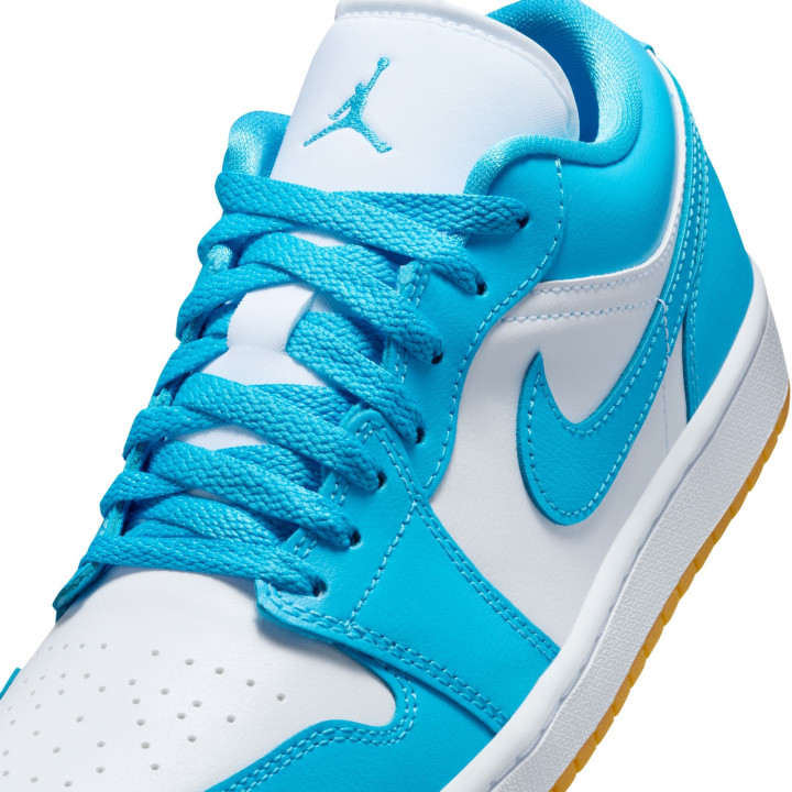 Nike Air Jordan 1 Low Bianco/Azzurro  - Sneakers Donna