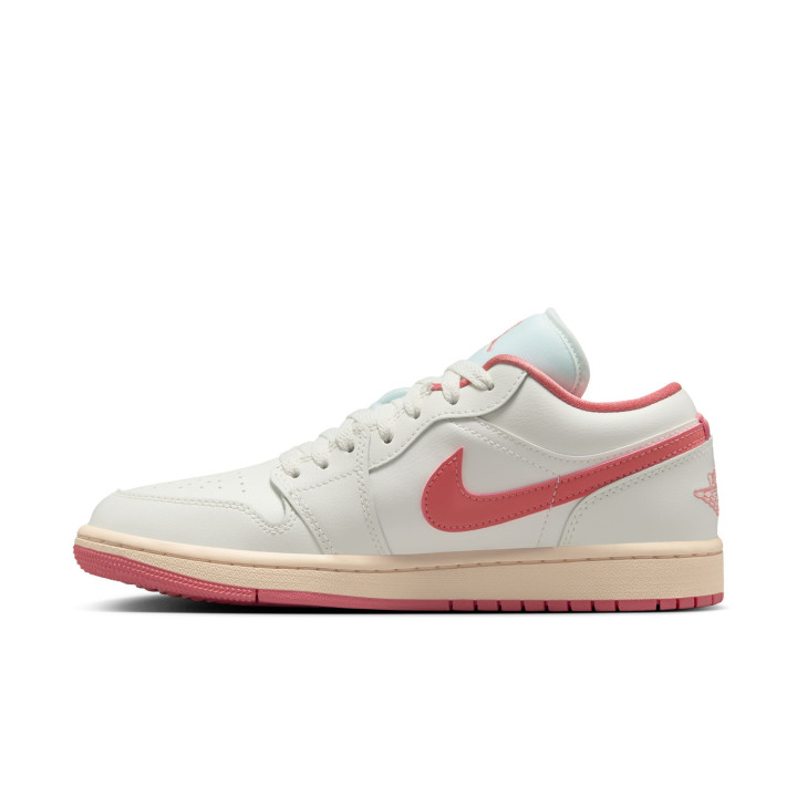 Nike Air Jordan 1 Low Bianco/Rosa  - Sneakers Donna