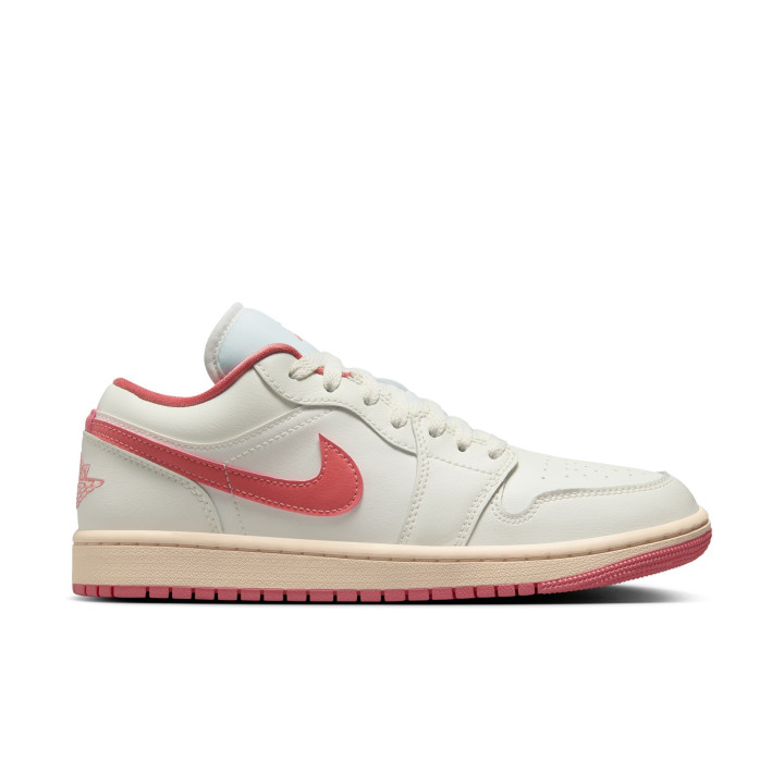Nike Air Jordan 1 Low Bianco/Rosa  - Sneakers Donna