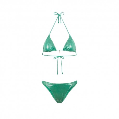 Effek Bikini Paillettes Verde Donna
