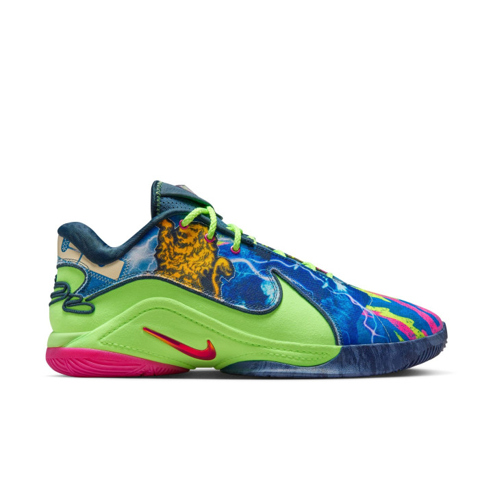 Nike Lebron Xxii Blustery Fireberry Verde - Scarpe Basket Uomo