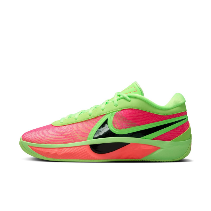 Nike Giannis Freak 6 Lime Silver Rosa - Scarpe Basket Uomo