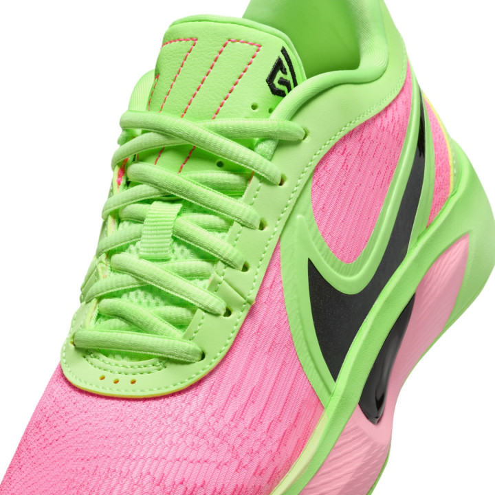 Nike Giannis Freak 6 Gs Lime Grey Rosa - Scarpe Basket Bambino