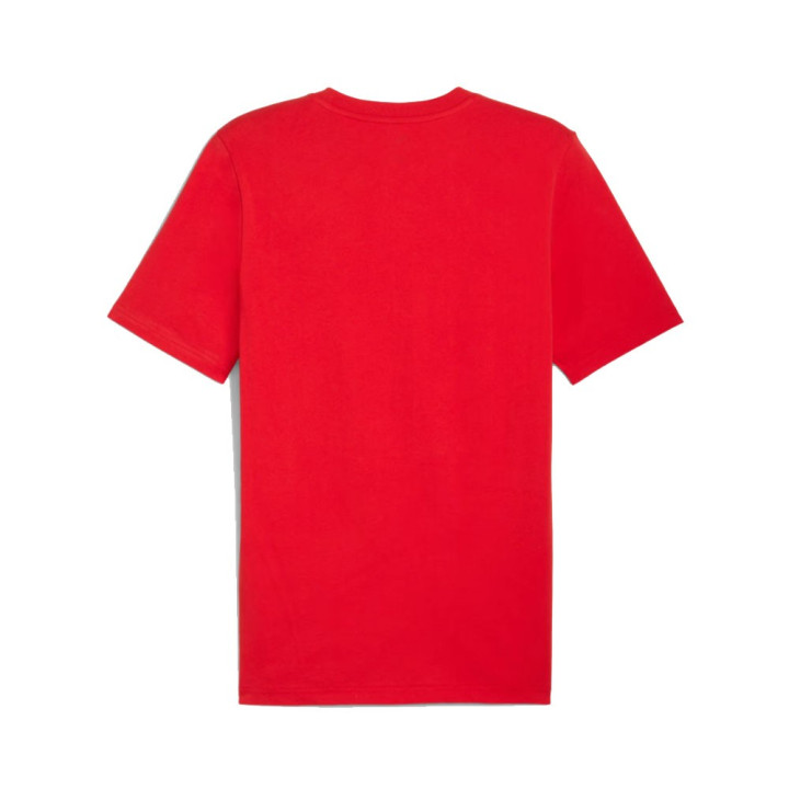 Puma T-Shirt Ac Milan Essential Rosso Nero Uomo