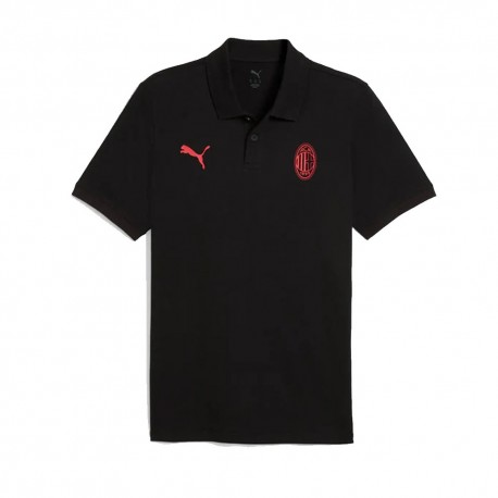 Puma Polo Ac Milan Essential Nero Rosso Uomo
