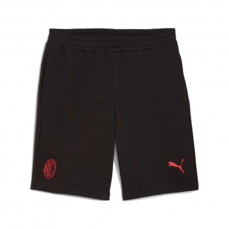 Puma Pantaloncini Calcio Ac Milan Essential Nero Rosso Uomo