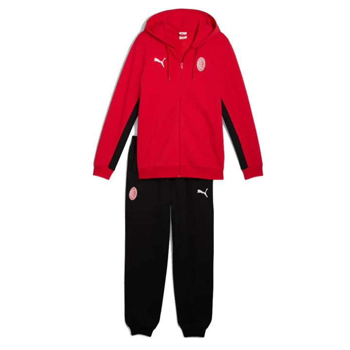 Puma Tuta Ac Milan Culture Nero Rosso Uomo