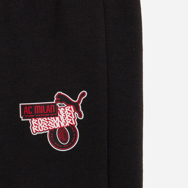 Puma Tuta Calcio Ac Milan Culture Nero Rosso Baby