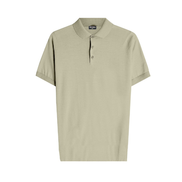 Zeybra Polo Maniche Corte Tech Sabbia Uomo
