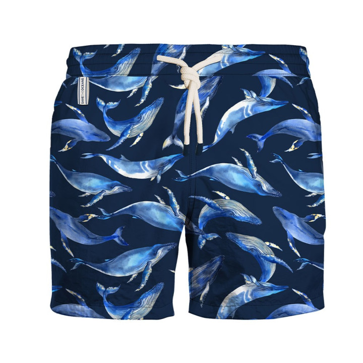 Zeybra Costume Boxer Fiori Blu Uomo