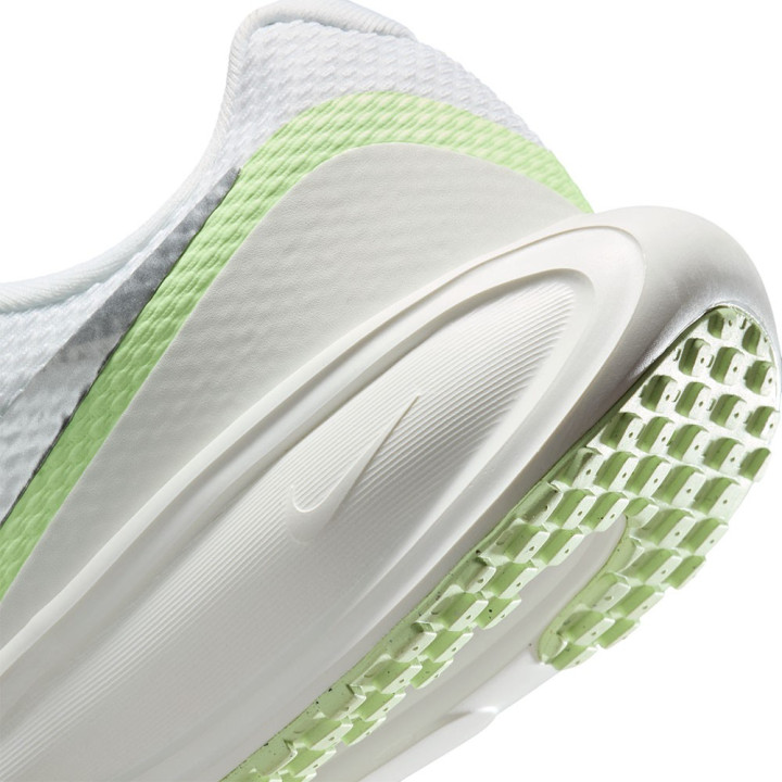 Nike Revolution 8 Bianco Metallic Argento-Volt - Scarpe Running Donna