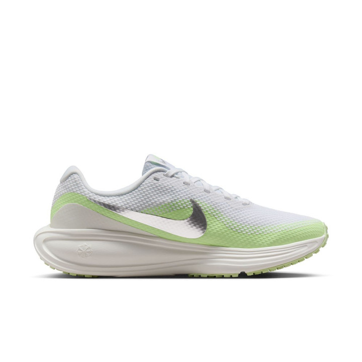 Nike Revolution 8 Bianco Metallic Argento-Volt - Scarpe Running Donna
