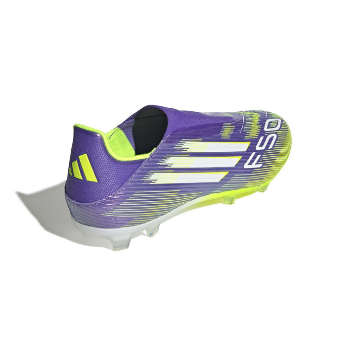 ADIDAS F50 League Fg Mg Viola Bianco Lime - Scarpe Da Calcio Uomo