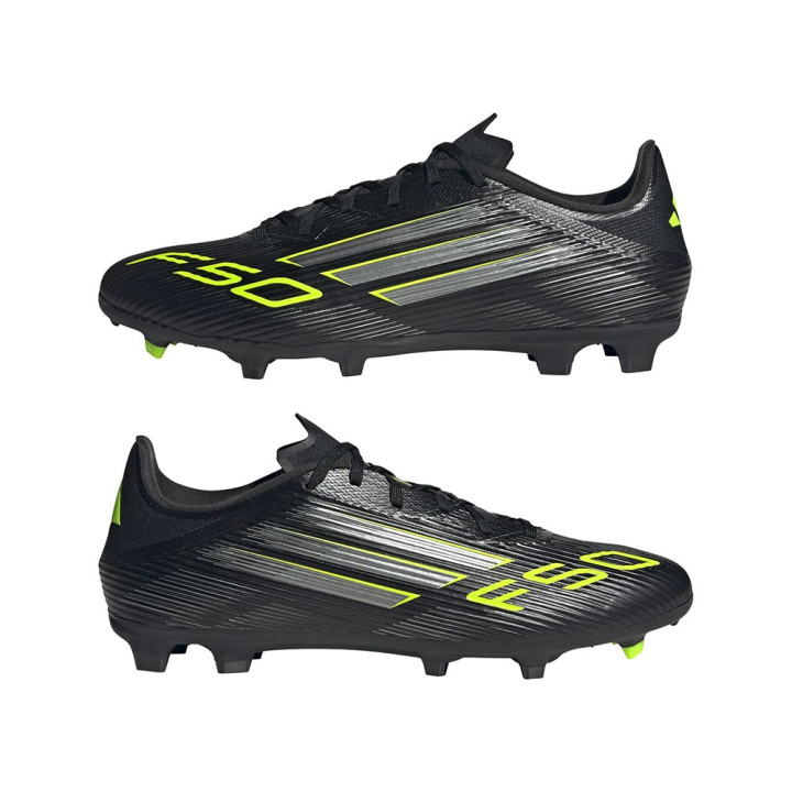 ADIDAS F50 League Fg Mg Nero Lime - Scarpe Da Calcio Uomo