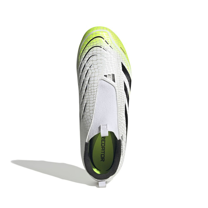 ADIDAS Predator League Fg Mg Bianco Nero Lime - Scarpe Da Calcio Bambino