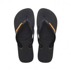 Logo Metallic oro nero