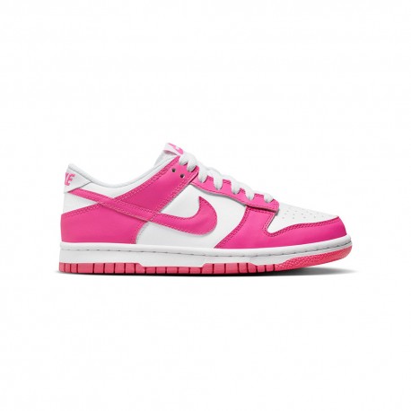 Nike Dunk Low Gs Bianco Fucsia - Sneakers Bambina