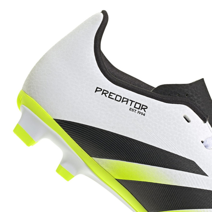 ADIDAS Predator Club Fg Mg Bianco Nero Lime - Scarpe Da Calcio Bambino
