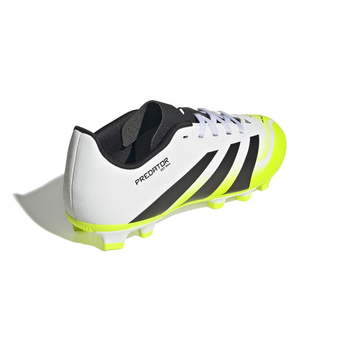 ADIDAS Predator Club Fg Mg Bianco Nero Lime - Scarpe Da Calcio Bambino