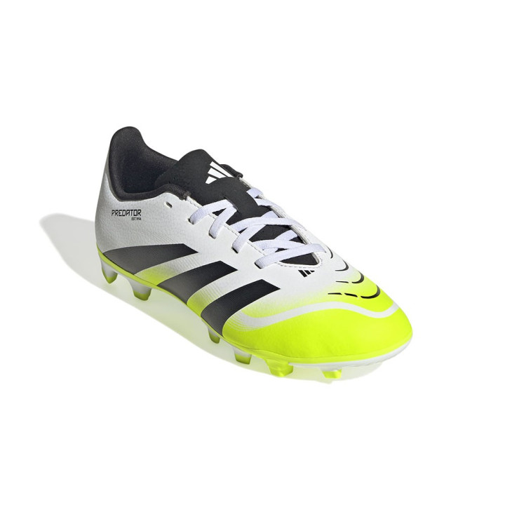 ADIDAS Predator Club Fg Mg Bianco Nero Lime - Scarpe Da Calcio Bambino