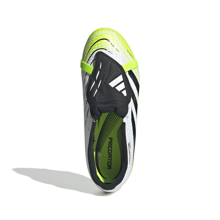 ADIDAS Predator League Ft Fg Mg Bianco Nero Lime - Scarpe Da Calcio Bambino