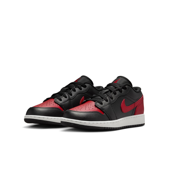 Nike Air Jordan 1 Low Gs Nero Rosso - Sneakers Bambino