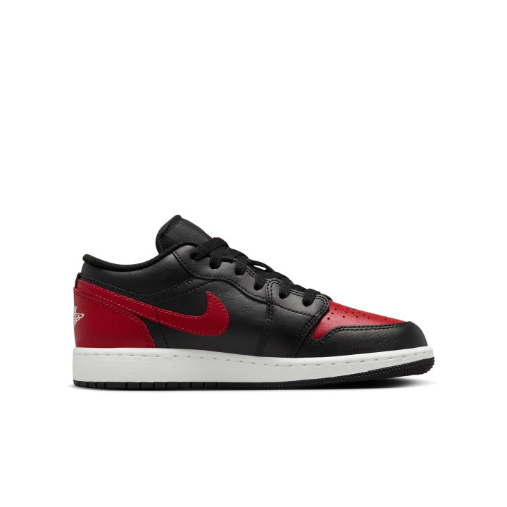 Nike Air Jordan 1 Low Gs Nero Rosso - Sneakers Bambino
