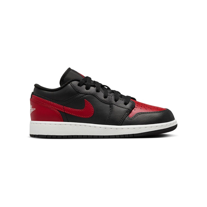 Nike Air Jordan 1 Low Gs Nero Rosso - Sneakers Bambino