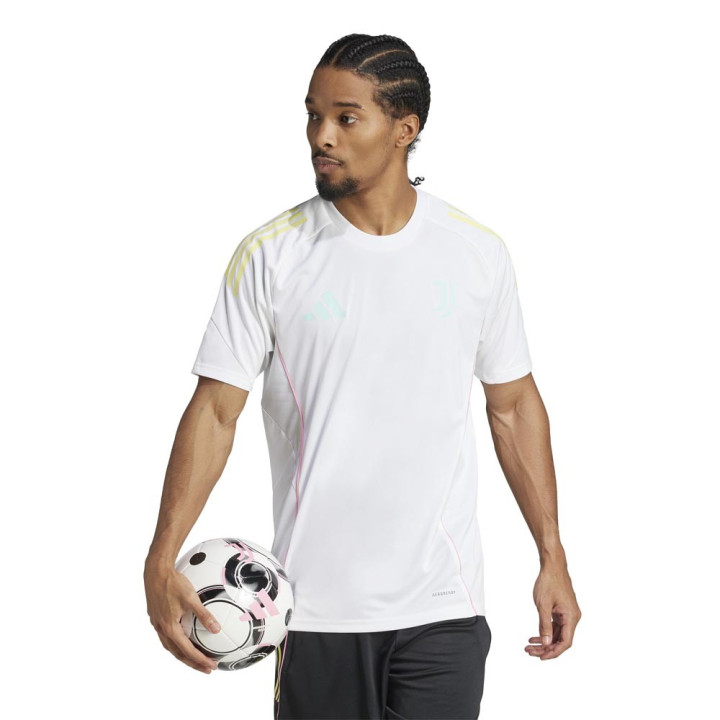 ADIDAS Maglia Maniche Corte Juve Training Bianco Giallo Uomo