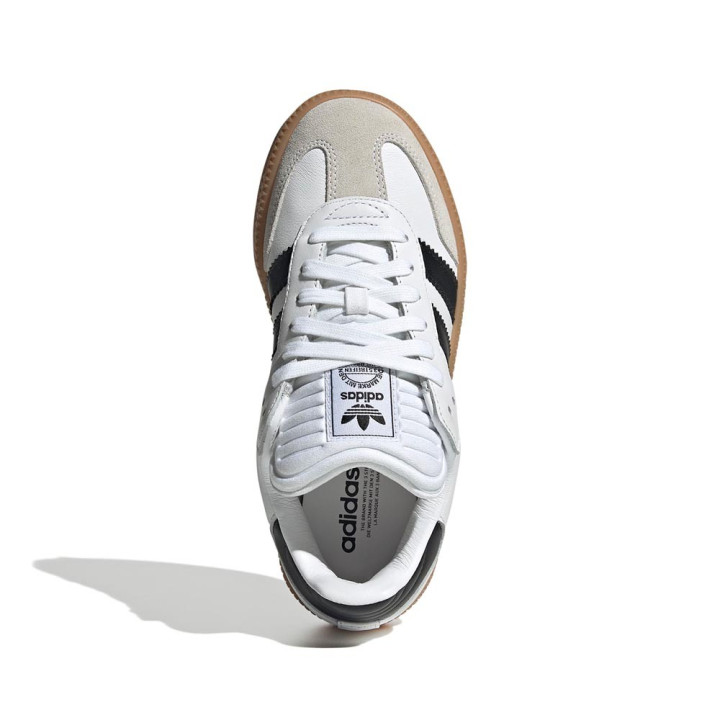 ADIDAS Originals Samba Xlg Lea Gs Bianco Nero - Sneakers Bambino
