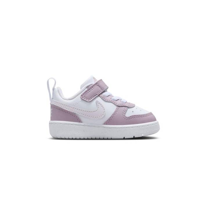 Nike Court Borough Low Td Bianco Viola - Scarpe Ginnastica Bambina