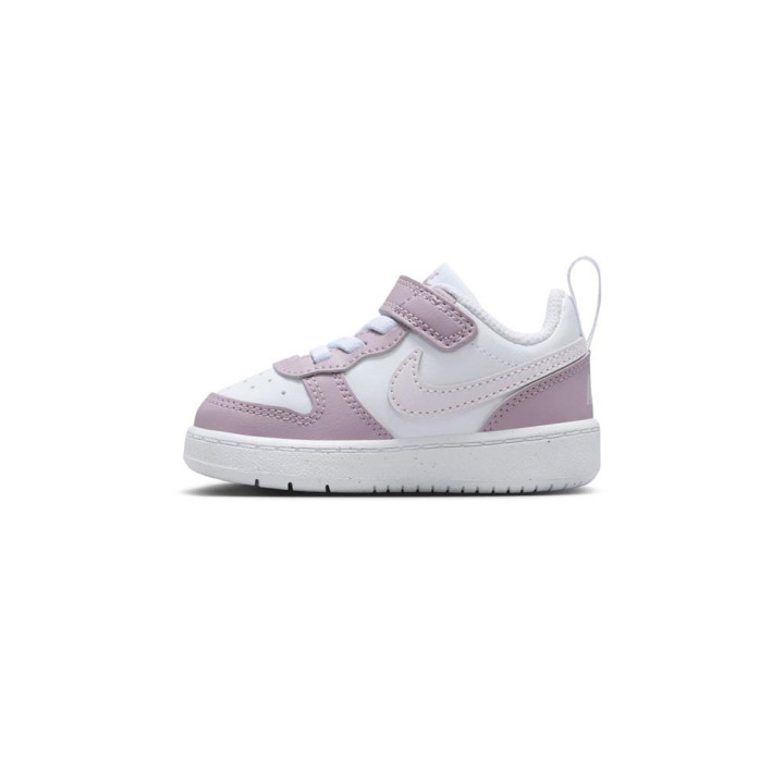Nike Court Borough Low Td Bianco Viola - Scarpe Ginnastica Bambina