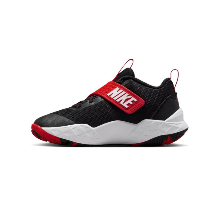 Nike Team Hustle D Gs Nero Rosso Bianco - Scarpe Ginnastica Bambino