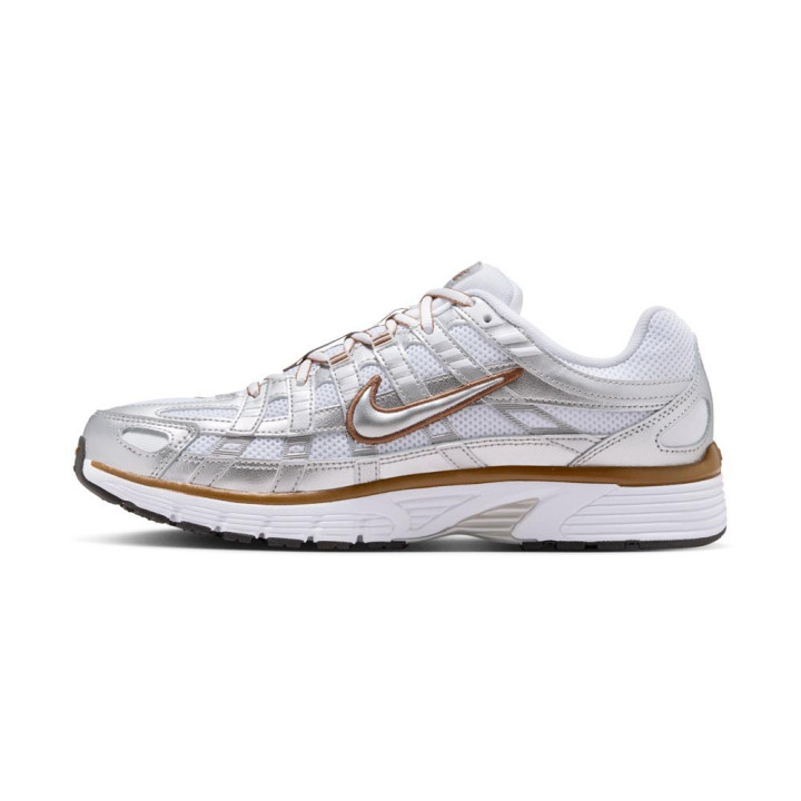 Nike Pegasus P-6000 Bianco Argento Oro - Sneakers Donna