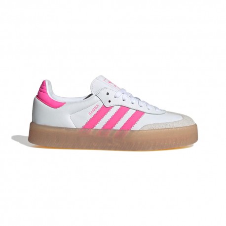 ADIDAS Originals Samba Lea Bianco Rosa - Sneakers Donna